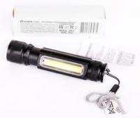 Фонарь аккумуляторный LED51524 4В 2LED 3Вт фокус 4 реж. USB бокса черн. Ultraflash 14661