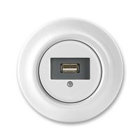 Розетка USB ABB Decento белый фарфор - 2CHK290420C4300