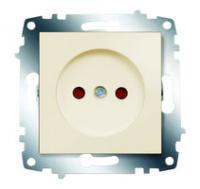 Механизм розетки 1-м СП Cosmo 16А IP20 без заземл. защ. шторки крем. ABB 619-010300-286