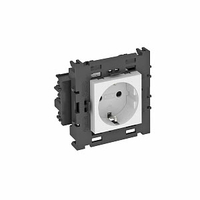 Розетка одинарная 0° Modul45connect с з/к, 250 В, 16A (белый) (STD-D0C8 RW1) | 6120412 OBO Bettermann