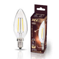 Лампа светодиодная LED PС37 E14 5Вт 2700К PREMIUM (FILAMENT) теплый свет REV шт 32359 4