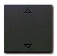Клавиша для механизма электронного выключателя Busch-Jalousiecontrol 6411 U-101, U/S-101, 6418 U, реле 6402 серия solo/future, цвет антрацит | ABB 6430-0-0326 2CKA006430A0326