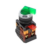 Переключатель ANLC-22 3P зеленый с подсветкой 380В NO+NC EKF PROxima | psw-anlc-3p-g-380