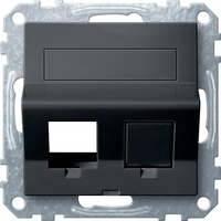 Наклонная плата для Keystone RJ45 антрац | MTN4568-0414 Schneider Electric