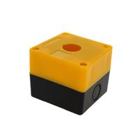 Корпус КП101 пластиковый 1 кнопка желтый EKF PROxima | cpb-101-o