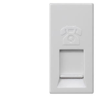 БЕЛЫЙ МОДУЛЬНАЯ JACK РОЗЕТКА CAT3 RJ11 6/4 С ВЫКЛЮЧАТЕЛЕМ DELTA M-SYSTEM ТИТАНОВО Siemens 5TG9874-1TW