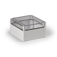 Cubo S 125 x 75 мм, 50 мм основание, глухая стенка, прозрачная крышка, ABS, IP 66/67 - SABP131308T Ensto