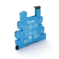 Розетка MasterOUTPUT с безвинтовыми клеммами Push-in для реле 34 серии; питание 24В DC; в комплекте пластиковая клипса; опции: LED | 93657024 Finder