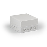 Cubo S 175 x 100 мм, 50 мм основание, метрические выбивные отверстие, серая крышка, PC, IP 66/67 - SPCM181810G Ensto
