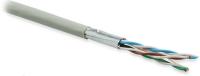 Кабель витая пара, экранированная U/FTP, категория 6, 4 пары (26 AWG), многожильный (patch), каждая пара в фольге, PVC, –5°C – +60°C, серый (500 м) Hyperline 236302