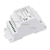 Пластик 5 лет) | 033758 Arlight Диммер SMART-D23-DIM-PUSH-DIN (12-36V 4x5A 0/1-10V) (arlight IP20