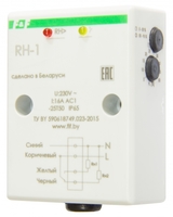 Реле контроля влажности RH-1 (четырехфункциональный встроен. датчик монтаж на плоскость) 230В 16А 1NO/NC IP20 F&amp;F EA07.003.001 Евроавтоматика ФиФ