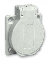 Розетка силовая 10/16А 50х50мм винты сзади IP54 сер. SchE PKS51G Schneider Electric