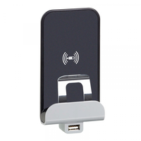 Модуль беспроводной зарядки Celiane Qi 1А с дополнит. разъемом USB A 5В 2.4А Leg 068118 Legrand