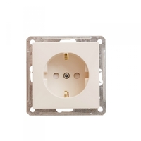 Розетка 1-м СП W59 16А IP20 с заземл. защ. шторки механизм сл. кость SchE RS16-152-2-86 Schneider Electric