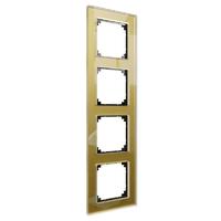 Рамка 4-м MERTEN M-Elegance стеклянная зол. SM SchE MTN4040-3241 Schneider Electric