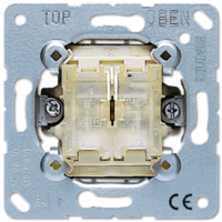Переключатель самовозвратный 2-клавишный. (проходной) Механизм. 10A 250V JUNG 509TU