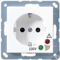 Розетка штепсельная SCHUKO 16А 250V с защитой от перенапряжения JUNG A521KIUF