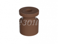 Изолятор пластиковый для наружного монтажа витой электропроводки, D20х24мм, цвет - какао, серия УСАДЬБА, ТМ МЕЗОНИНЪ (100 шт /уп) | GE30025-70 Green GREENEL