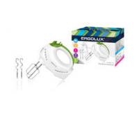 Миксер ручной ELX-EM01-C34 200Вт 220-240В бело-салат. Ergolux 13442