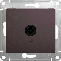 Розетка телевизионная оконечная TV 1-м СП Glossa 1дБ механизм графит SchE GSL001391 Schneider Electric