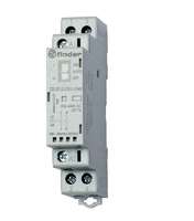 Контактор модульный 1NO + 1NC 25А AgNi 230В AC/DC 17.5мм IP20 опции: мех. индикатор LED FINDER 223202301520