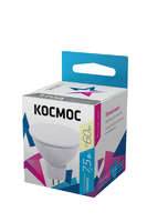 Лампа светодиодная LED 7.5Вт JCDR 220В GU5.3 D50х45 3000 теплый 590лм Космос LkecLED7.5wJCDRC30