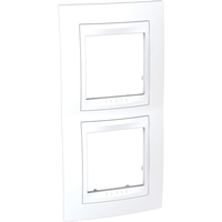 Рамка 2-м Unica Хамелеон верт. бел. SchE MGU6.004V.18 Schneider Electric