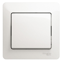 Выключатель 1-кл. СП Glossa 10А IP20 (сх. 1) 10AX в сборе перламутр. SchE GSL000612 Schneider Electric