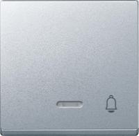 Клавиша с окошком для светоиндикатора ЗВОНОК алюминий - MTN430860 Schneider Electric