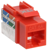 Модуль Keystone Jack кат.6A UTP 110 IDC 90град красный | CS1-1C6AU-11-04 ITK IEK (ИЭК)