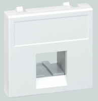 Адаптер на 1 RJ45 коннектор SimonConnect AMP (S110; SL110; SLt) Brand-RexRIT 45х45мм бел. K076-9