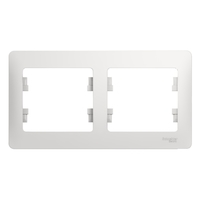Рамка 2-м Glossa горизонт. бел. SchE GSL000102 Schneider Electric