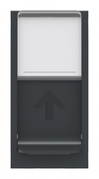 Розетка компьютерная 1-м 1мод. Unica Modular RJ45 кат.6 UTP антрацит SchE NU341454 Schneider Electric