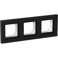 Рамка 3-пост. ATLASDESIGN AQUA IP44 карбон SchE ATN441003 Schneider Electric