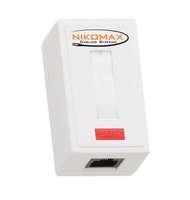 Розетка 1 порт кат.5e (класс D) 100МГц RJ45/8P8C 110/KRONE T568A/B на печатной плате неэкран. бел. NIKOMAX NMC-WO1UD2-WT NIKOMAX/NIKOLAN