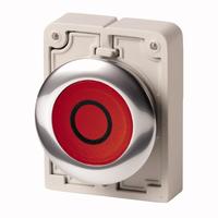 Кнопка плоская 30мм с подсветкой фиксацией M30C-FDRL-R-X0 EATON 182933