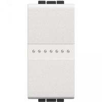 Переключатель Axial с автоматическими клеммами 1 модуль белый LivingLight Legrand N4053A