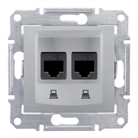 Механизм розетки компьютерной 2-м СП Sedna RJ45 кат.6 STP экранир. алюм. SchE SDN5000160 Schneider Electric