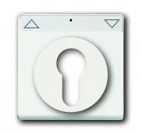 Накладка для механизма 2712/2713 USL, 2722/2723 2733 поле надписи, Future/Axcent/Carat/Династия, белый бархат | 2CKA001710A3925 ABB
