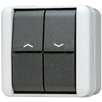 Выключатель для управления жалюзи IP44 JUNG 839VW