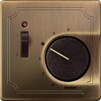 Плата Merten центральная терморег. антич. латунь SchE MTN539743 Schneider Electric
