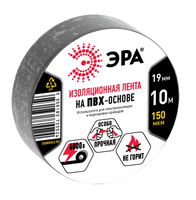 Эра 150 мкм 19 мм x 10 м черная Б0033692 Изолента ПВХ (Энергия света)