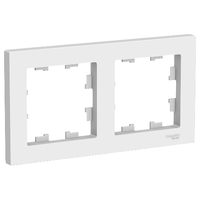Рамка двухпостовая ATLASDESIGN универсальная белый - ATN000102 Schneider Electric