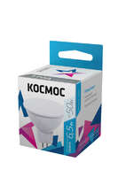 Лампа светодиодная LED 6.5Вт JCDR 220В GU5.3 D50х45 4500 белый 480лм Космос LkecLED6.5wJCDRC45