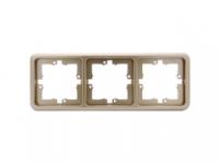 Рамка 3-м ГУСИ Extra зол. С130-005 GUSI Electric