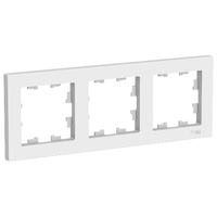 Рамка трехпостовая ATLASDESIGN универсальная белый - ATN000103 Schneider Electric