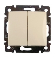 Выключатель 2-кл. СП Valena 10А IP31 механизм сл. кость (DIY-упак.) Leg 695605 Legrand
