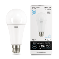 Лампа светодиодная LED 25 Вт 2150 Лм 6500К холодная E27 А67 Elementary Gauss - 73235
