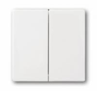 Клавиша для 2-кл. выкл./перекл./кнопок глухая Impressivo бел. ABB 2TKA000523G1
